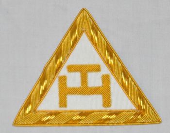 Royal Arch Triple Tau Embroidered Companions Apron Badge - Click Image to Close